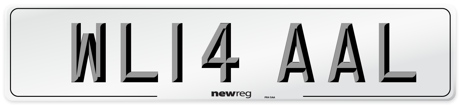 WL14 AAL Number Plate from New Reg
